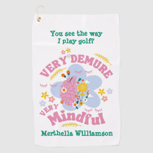 VERY DEMURE VERY MINDFUL Floral Golf Towel
