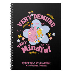 VERY DEMURE VERY MINDFUL Floral Mindfulness Notebook