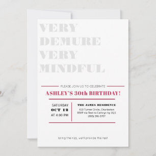 Very Demure Very Mindful Invitation