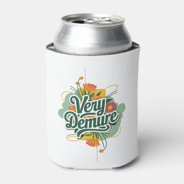 Very Demure Very Mindful Trend Demure & Mindful  Can Cooler (Can Front)