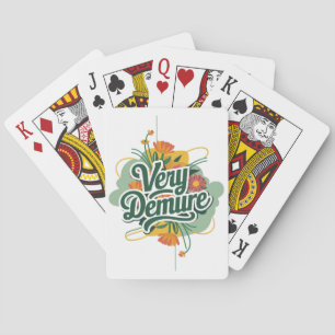 Very Demure Very Mindful Trend Demure & Mindful  Playing Cards