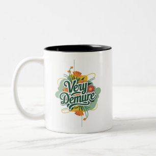 Very Demure Very Mindful Trend Demure & Mindful Two-Tone Coffee Mug