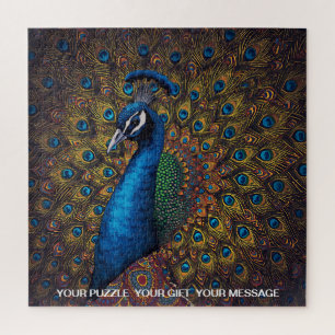 Very Difficult design of a Peacock Jigsaw Puzzle