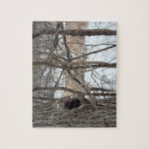 Very difficult tree forest winter scene puzzle