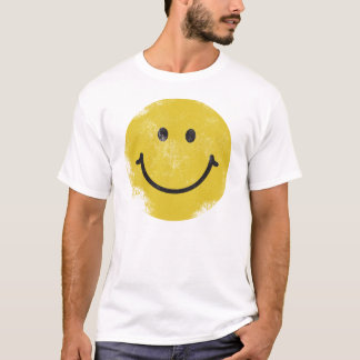Very Distressed Happy Face T-Shirt