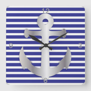 Very Elegant and beautiful Nautical theme Square Wall Clock