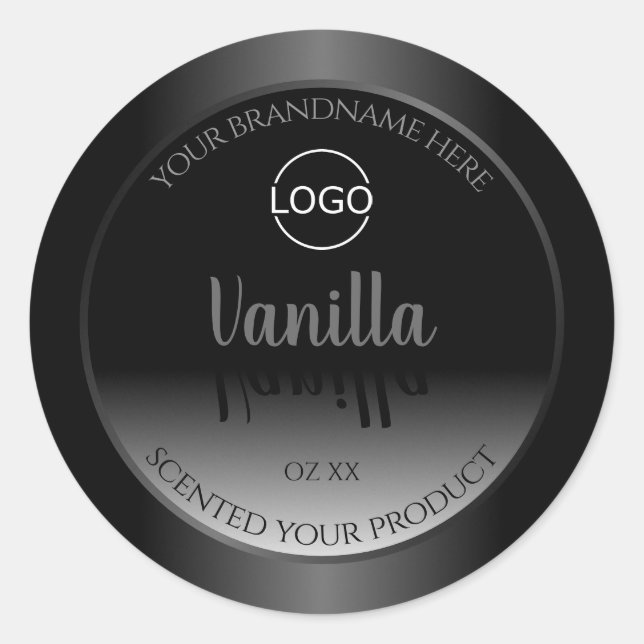 Very Elegant Black and White Product Labels Logo (Front)