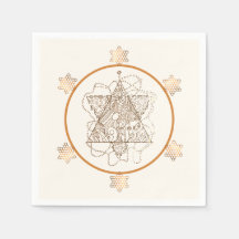 Very Elegant Jewish Star Paper