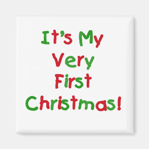 Very First Christmas Tshirts and Gifts Magnet