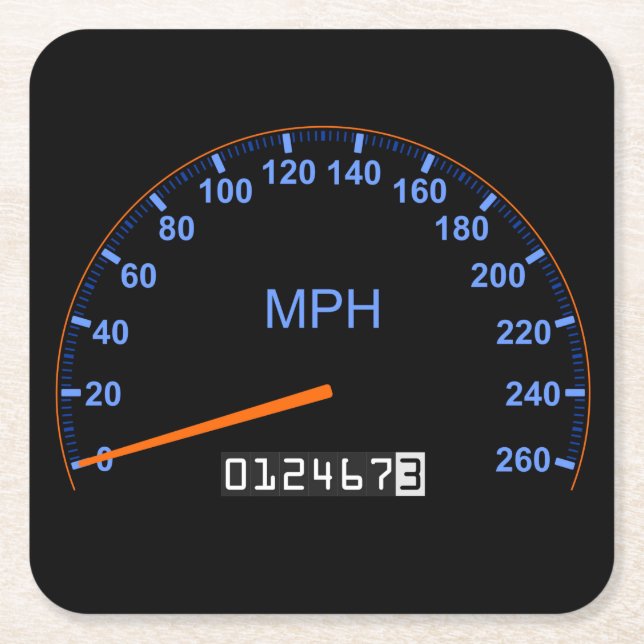 Very Fun 260 MPH Speedometer Coaster Set (Front)