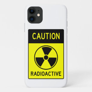 Very Fun CAUTION RADIOACTIVE Sign iPhone Case