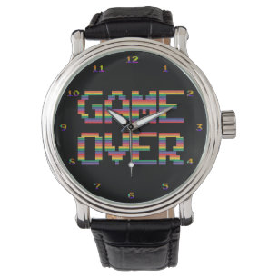 Very Fun Classic Arcade Game Over Wrist Watch