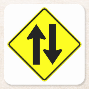 Very Fun Classic Two Way Traffic Sign Coaster Set