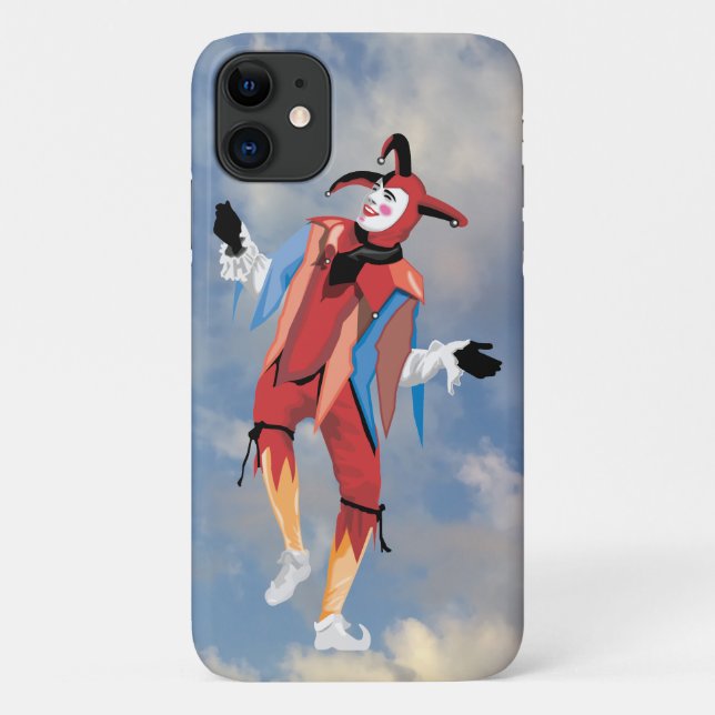 Very Fun Clown Jester iPhone Case (Back)