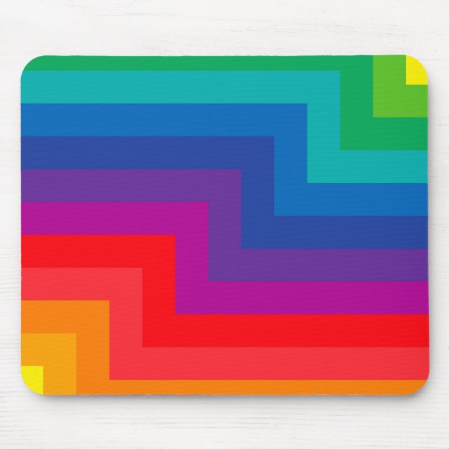 Very Fun Colour NOT Round Wheel Mouse Mat (Front)