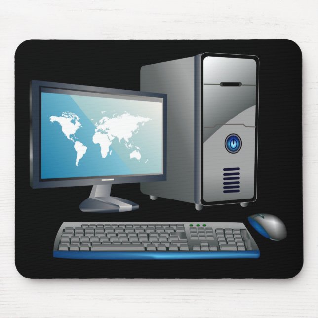 Very Fun Desktop Computer System Mouse Mat (Front)