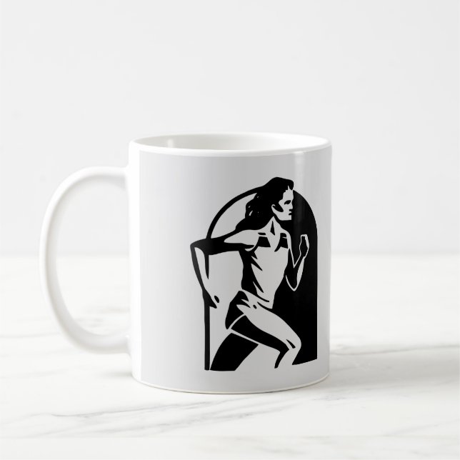 Very Fun Female Runner Coffee Mug (Left)