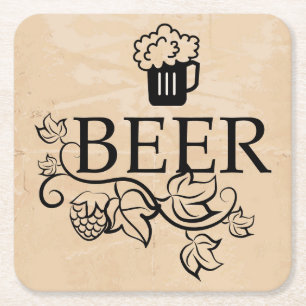 Very Fun Generic Beer Coaster Set