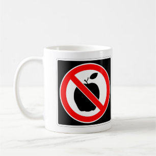 Very Fun NO APPLE Sign Coffee Mug