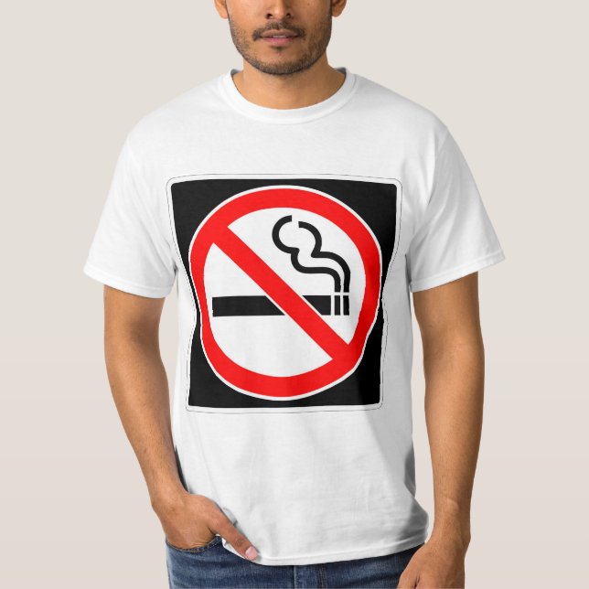 Very Fun NO SMOKING Sign T-Shirt (Front)
