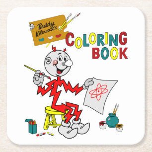 Very Fun Reddy Kilowatt Coaster Set
