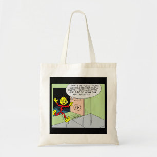 Very Fun Reddy Kilowatt Double Sided Tote Bag