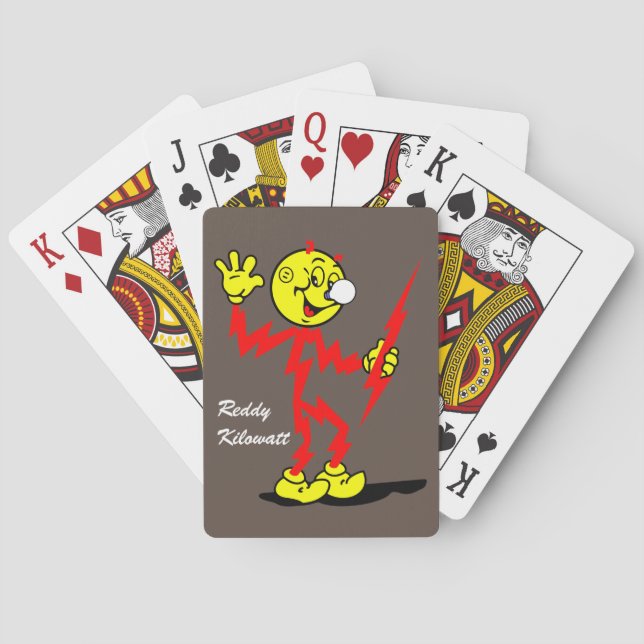 Very Fun Reddy Kilowatt Playing Cards (Back)