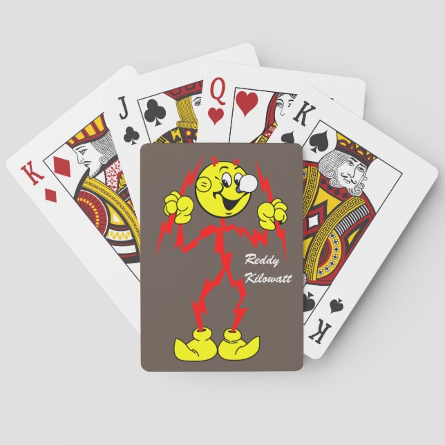Very Fun Reddy Kilowatt Playing Cards (Back)