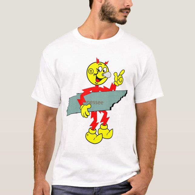 Very Fun Reddy Kilowatt Tennessee T-Shirt (Front)