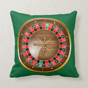 Very Fun Roulette Wheel Image Throw Pillow