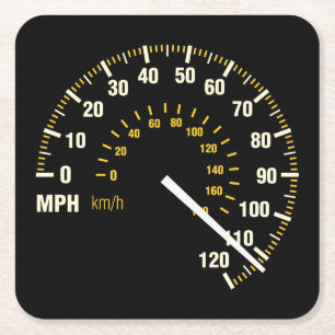 Very Fun Speedometer Going Fast Coaster Set