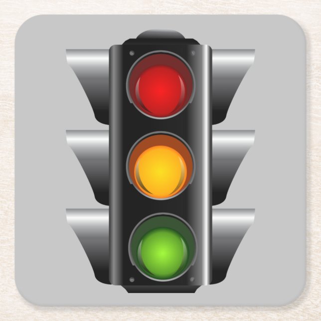 Very Fun Traffic Signal Coaster Set (Front)