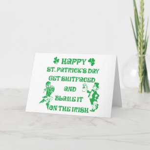Very Funny Adult St Patrick's Day Card