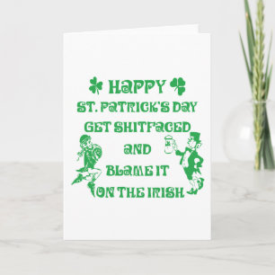 Very Funny Adult St Patrick's Day Card