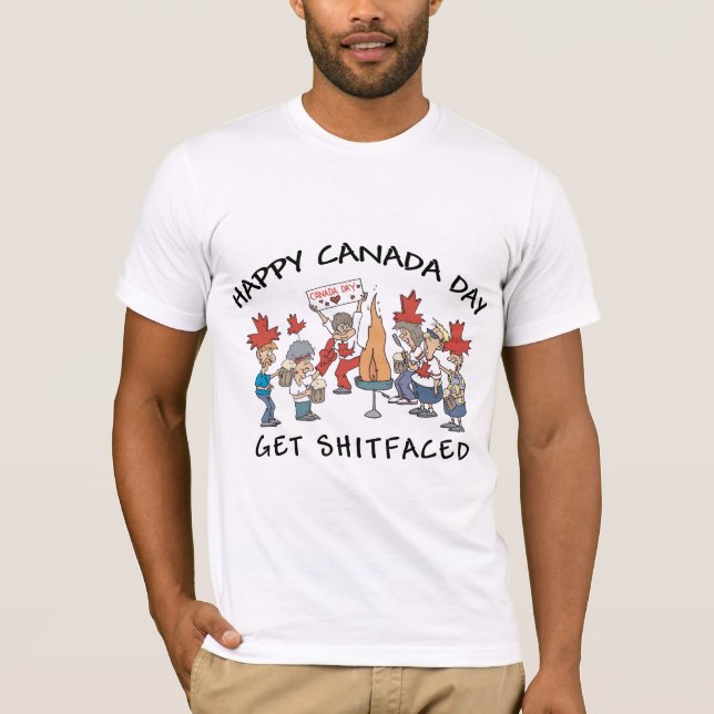Very Funny Happy Canada Day T-Shirt (Front)