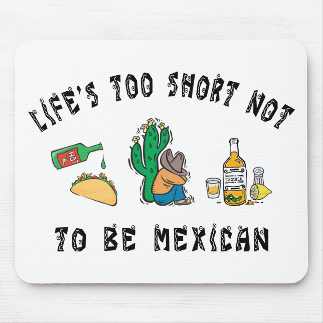 Very Funny Mexican Mouse Mat (Front)