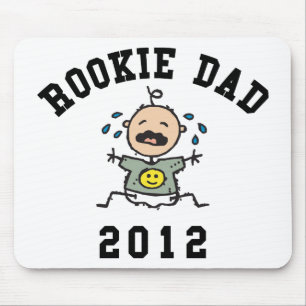 Very Funny New Rookie Dad 2012 T-Shirts Mouse Mat