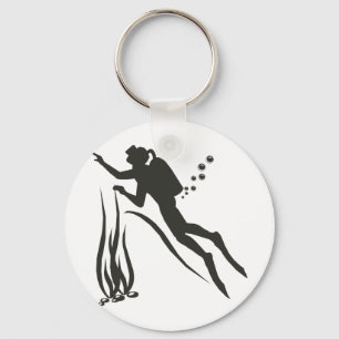 Very Funny SCUBA Diver Key Ring