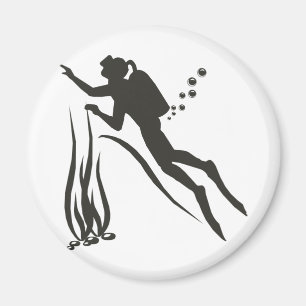 Very Funny SCUBA Diver Magnet