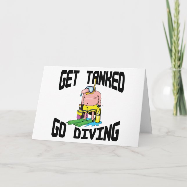 Very Funny SCUBA Diving Card (Front)