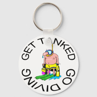 Very Funny SCUBA Diving Key Ring