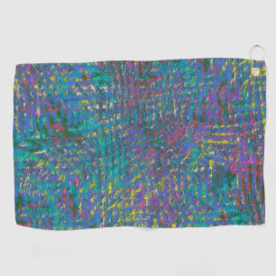 Very grainy, faded colour rough texture golf towel