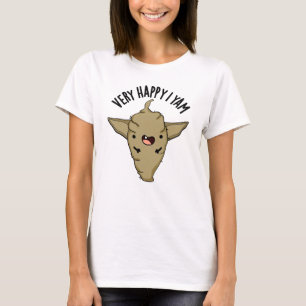 Very Happy I Yam Funny Veggie Pun T-Shirt