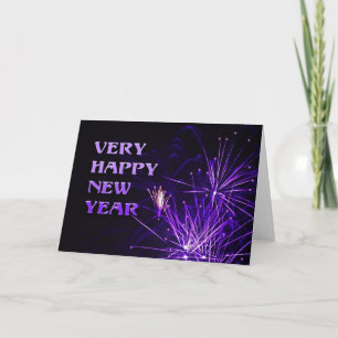Very happy new year holiday card