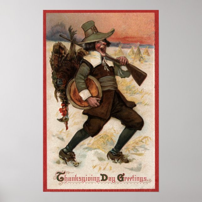 Very Happy Turkey Hunter Poster (Front)