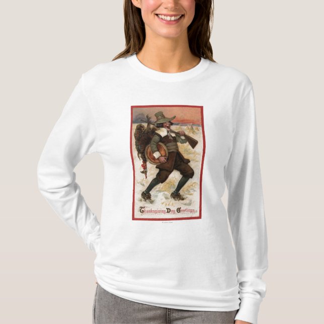 Very Happy Turkey Hunter T-Shirt (Front)
