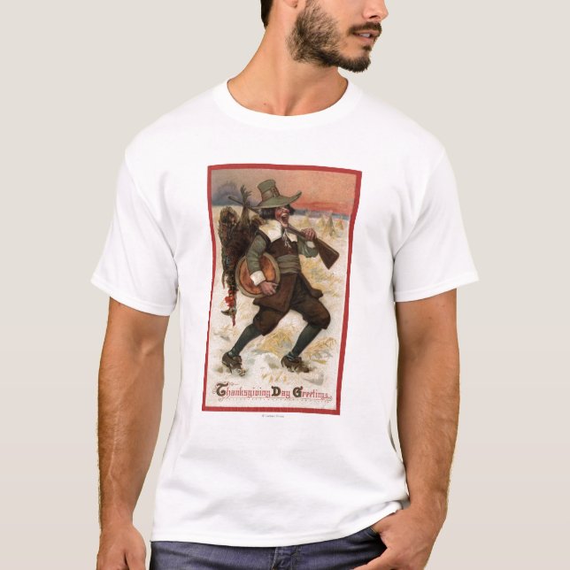 Very Happy Turkey Hunter T-Shirt (Front)