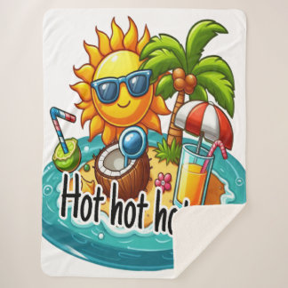 Very Hot season  Sherpa Blanket