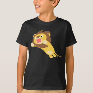 Very Hungry Cute Cartoon Lion Children T-Shirt