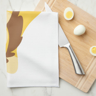 Very Hungry Cute Cartoon Lion Kitchen Towel